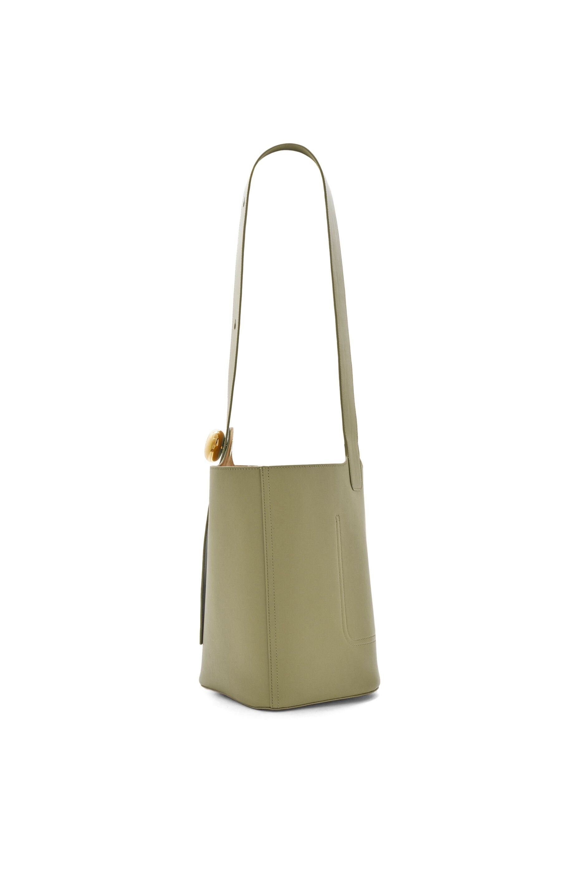Loewe o1in1g0426 Size: OS/ Medium Pebble Bucket Bag in Green Size ONE SIZE - 6 Thumbnail
