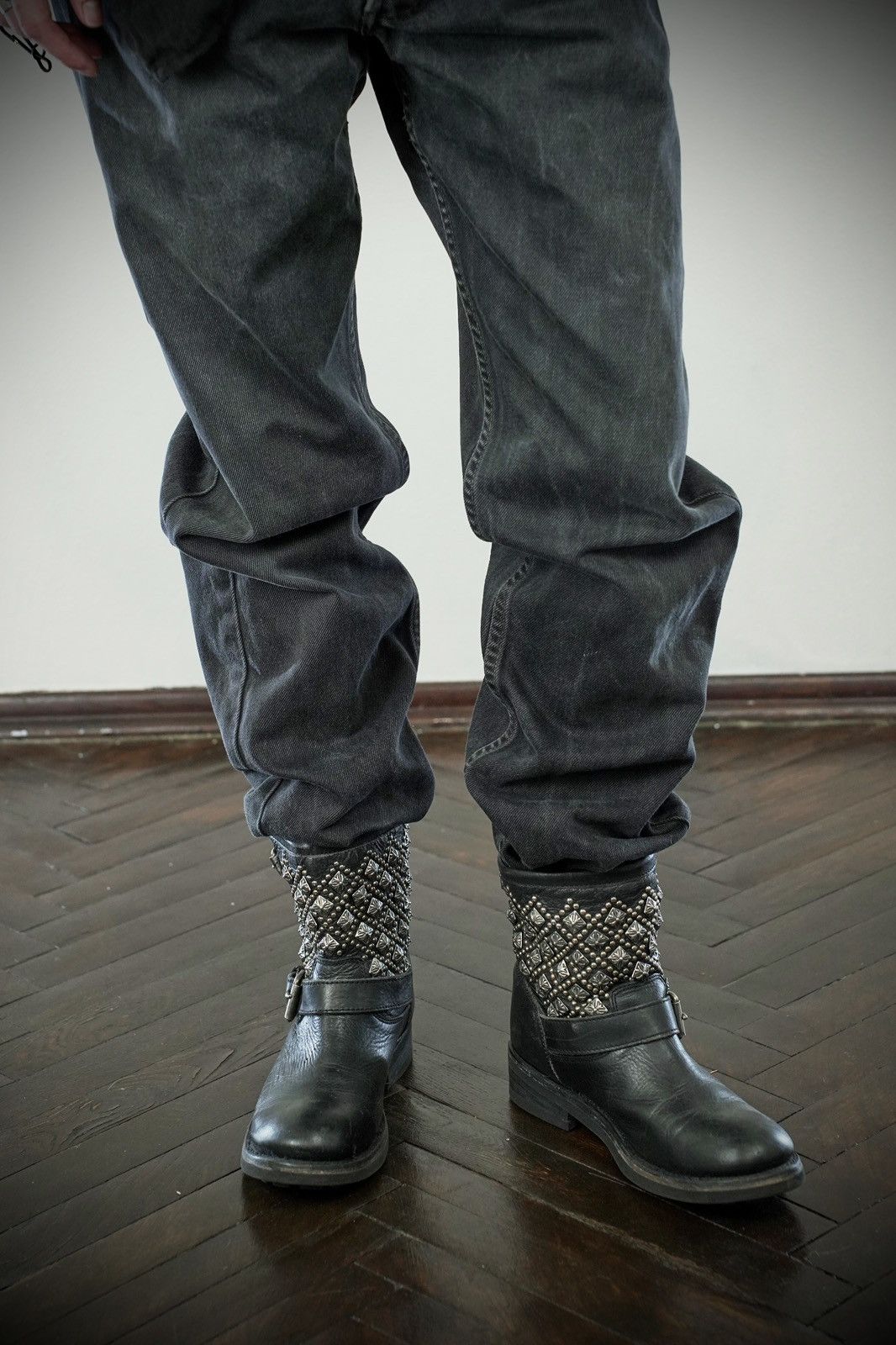 ASH Rare ASH Chrome Hearts Style Cross Leather Ankle Boots Size US 9 / IT 39 - 8 Thumbnail