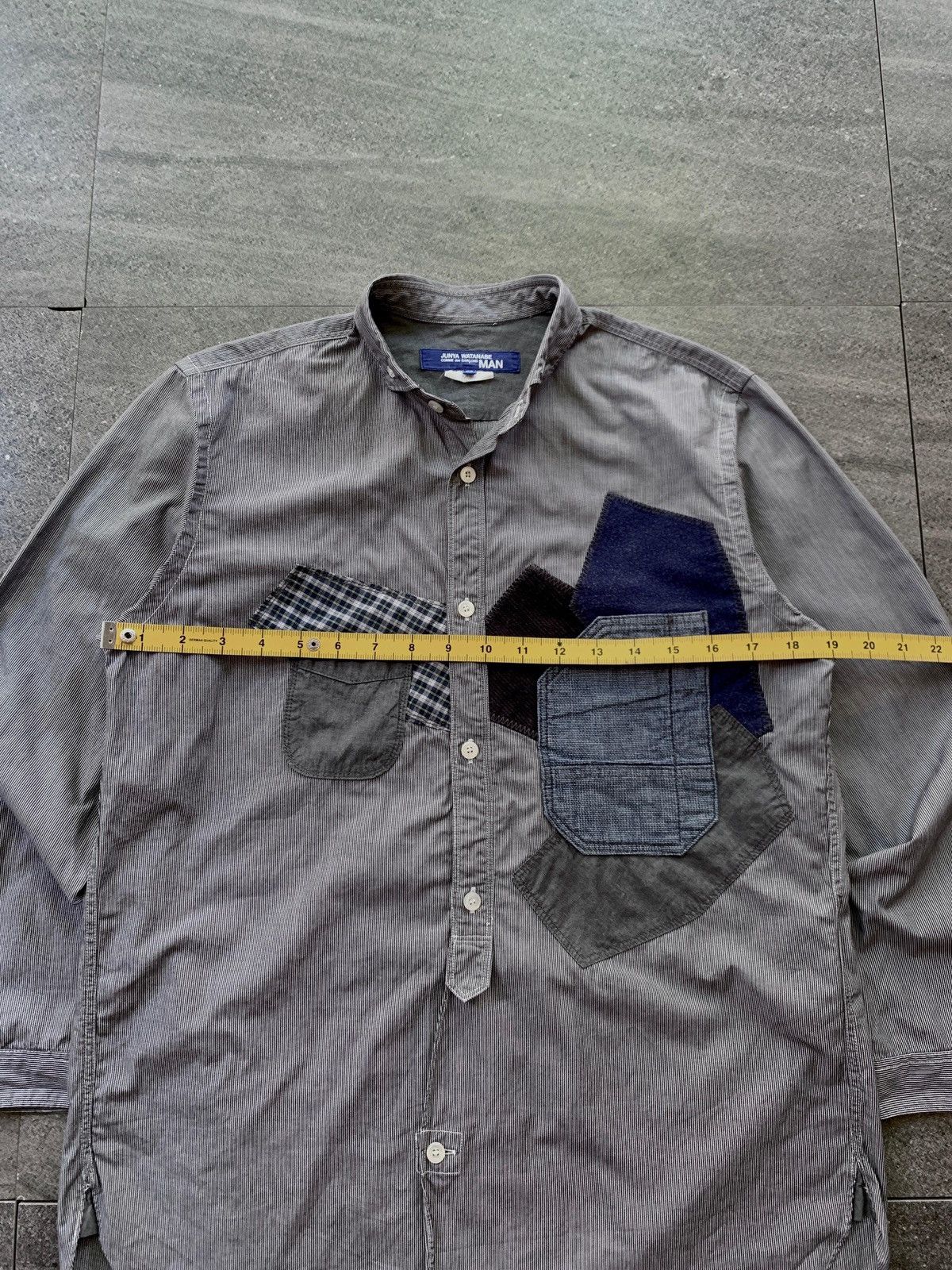 Junya Watanabe FREE TAX! Multi Fabric Patchwork Ls Shirt Size US S / EU 44-46 / 1 - 12 Thumbnail