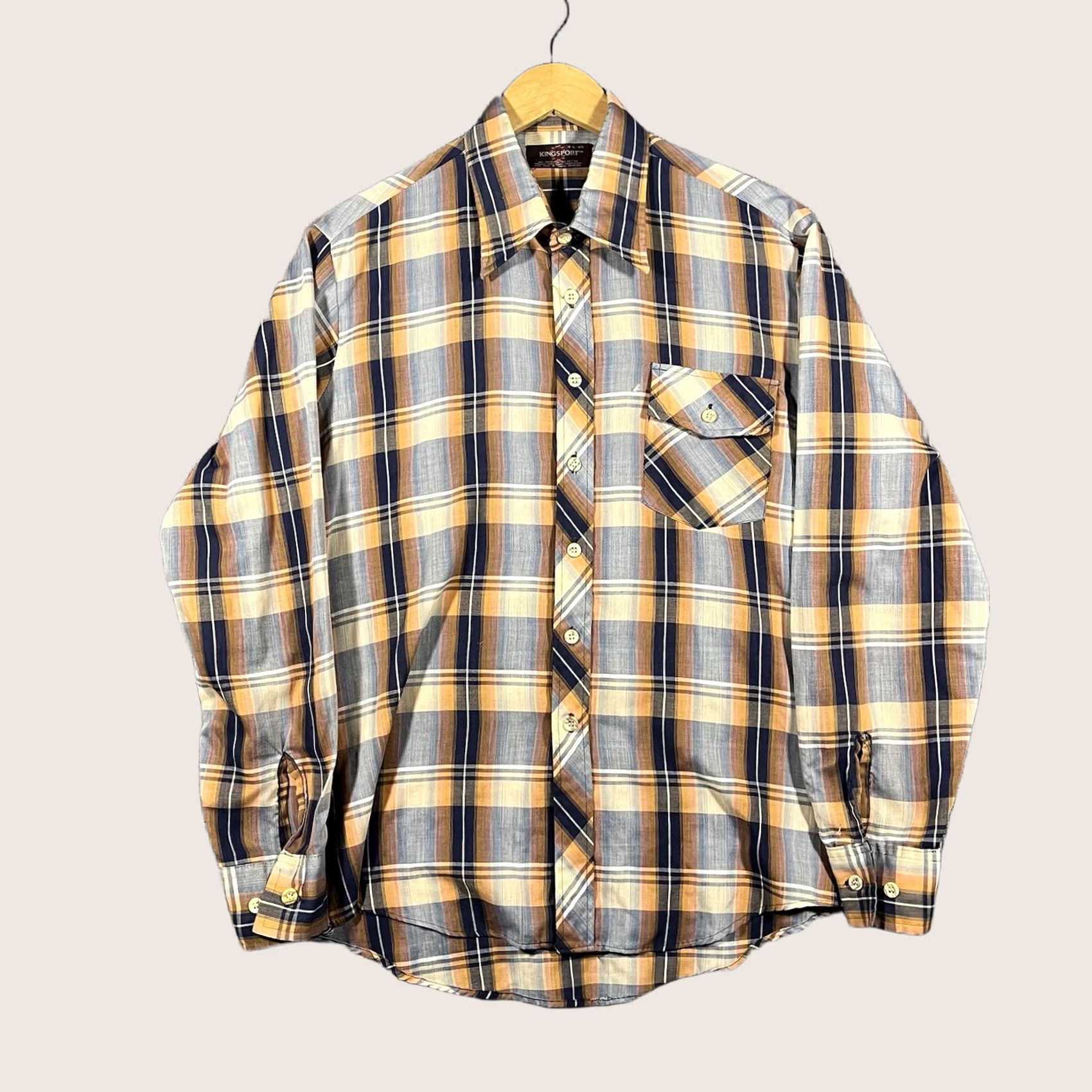 Vintage VINTAGE KingSport Plaid Flannel Shirt Mens Large Size US L / EU 52-54 / 3 - 1 Thumbnail