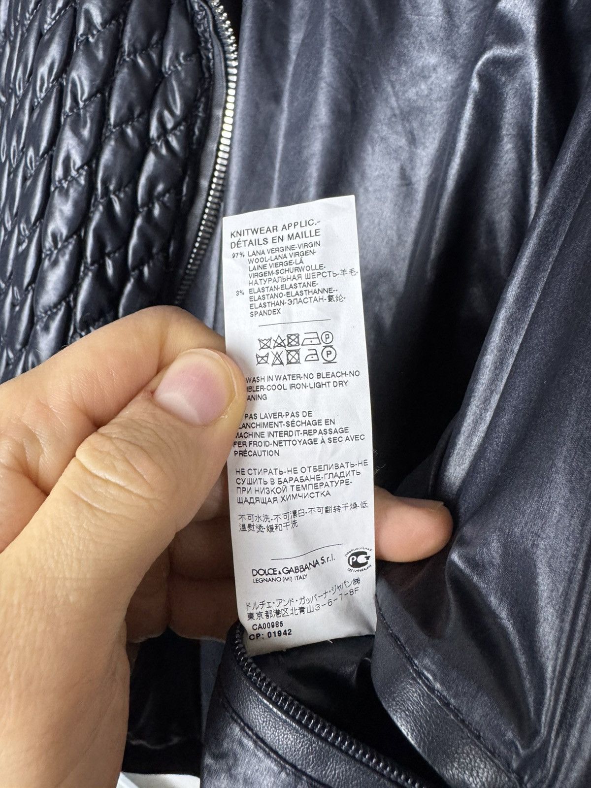 Dolce & Gabbana Dolce & Gabbana Quilted nylon bomber jacket designer jacket Size US L / EU 52-54 / 3 - 4 Thumbnail