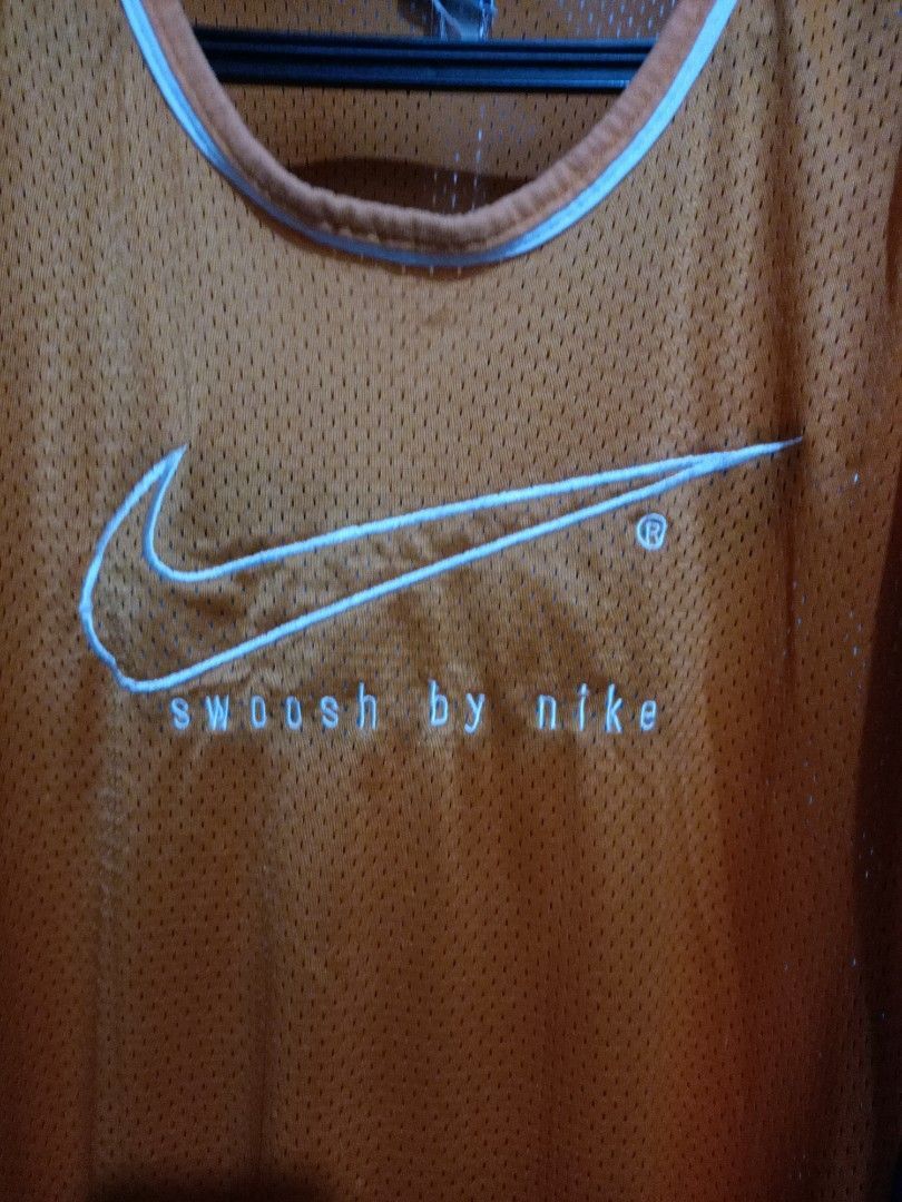 Nike × Vintage Vintage nike swoosh tank top x hip hop wear Size US L / EU 52-54 / 3 - 2 Thumbnail