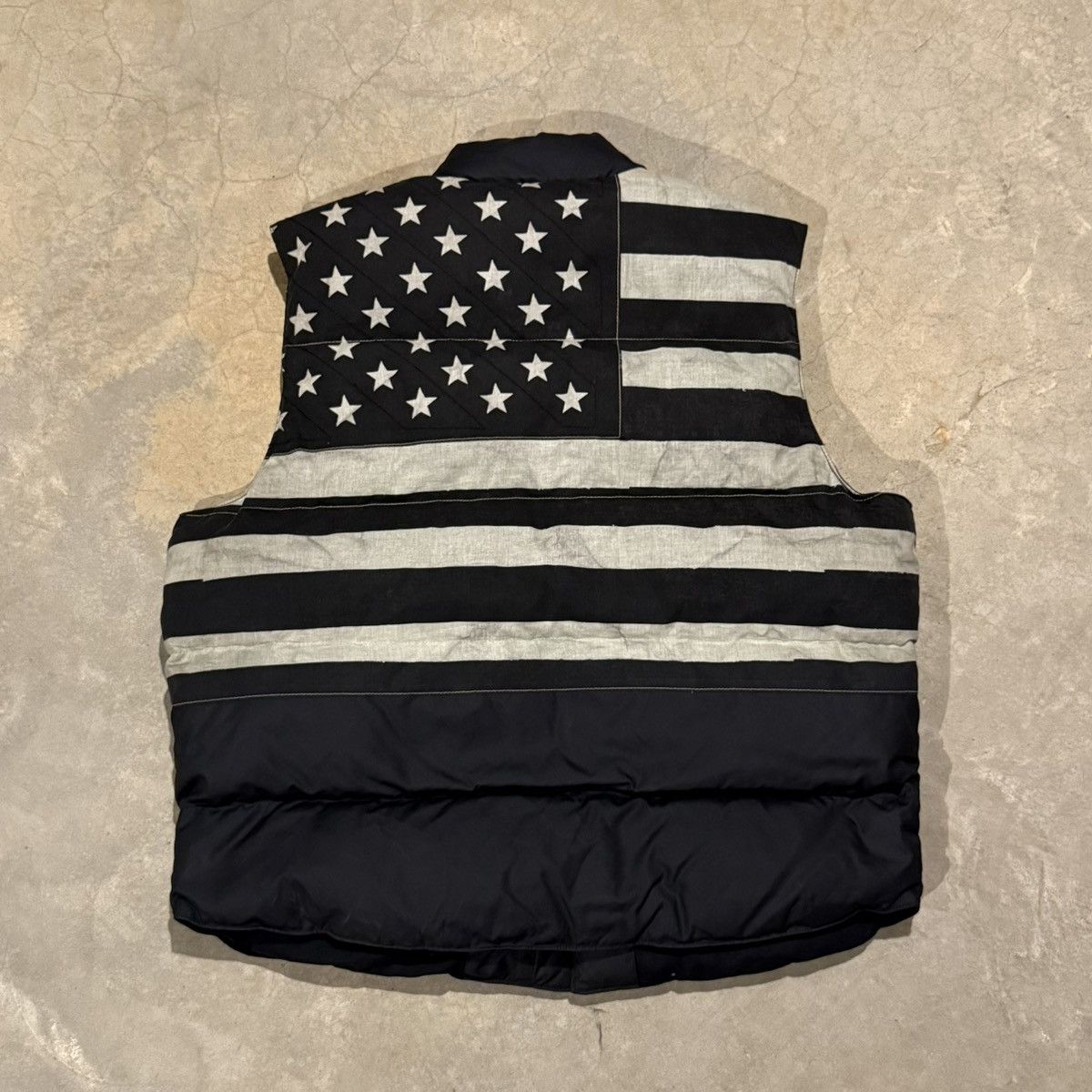 Denim & Supply Ralph Lauren Vtg Ralph Lauren Flag Puffer Vest ERD Grunge Distressed Y2K Size US XXL / EU 58 / 5 - 1 Thumbnail