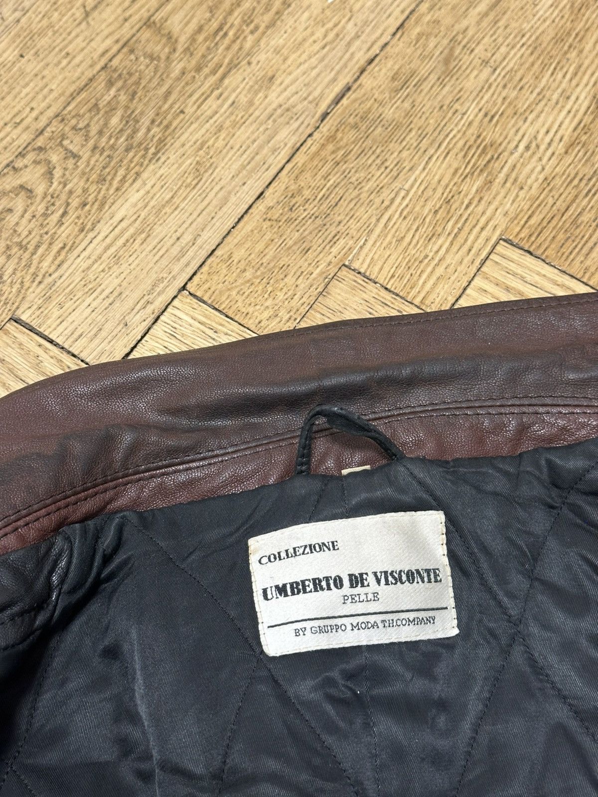 Vintage Vintage 90s Oversized Black Distressed Leather Jacket L size Size US L / EU 52-54 / 3 - 16 Thumbnail