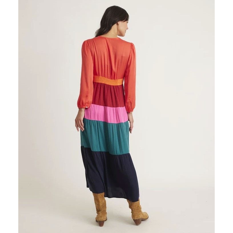 maeve colorblock a-line knit maxi dress The Line By K Maeve Dress