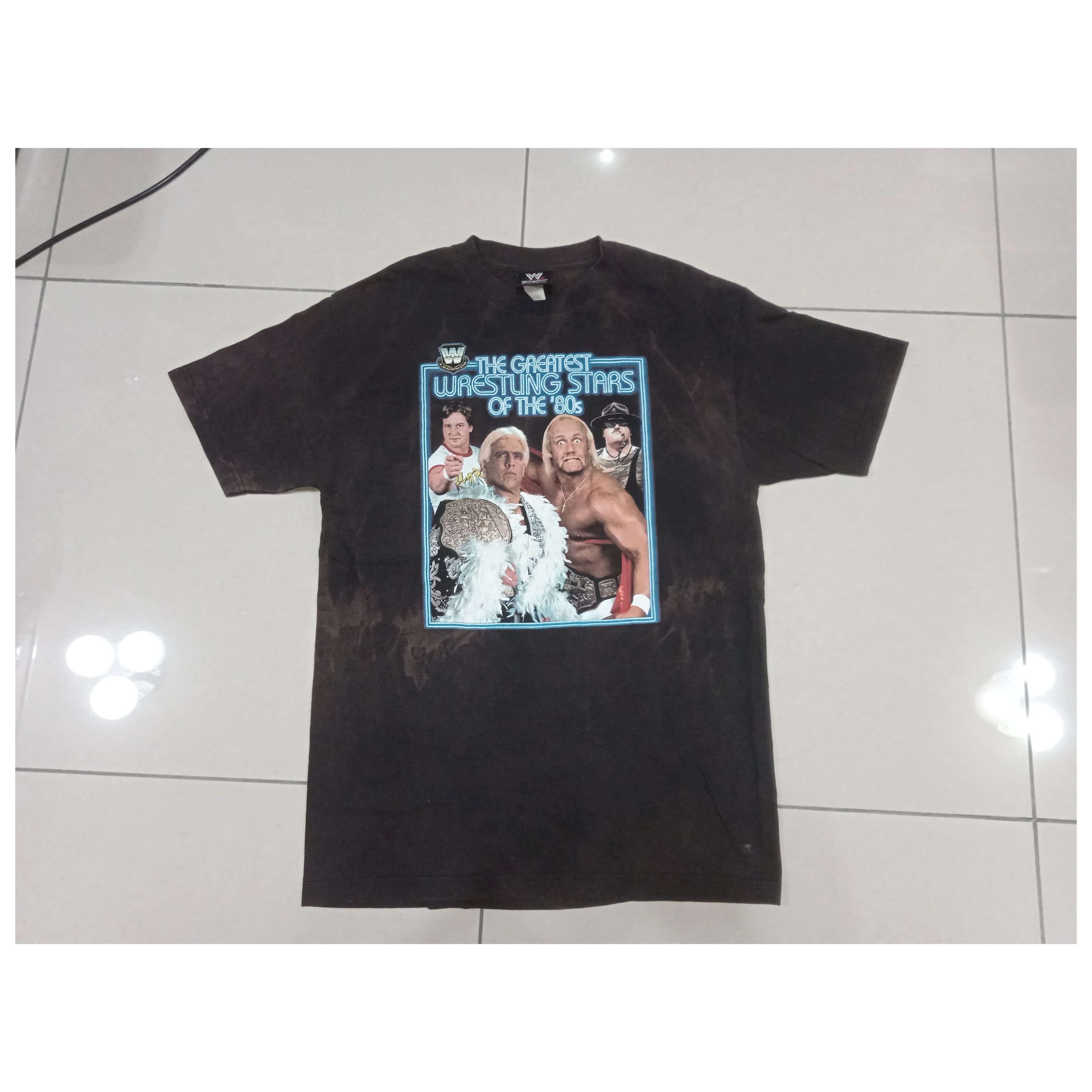 Vintage Vintage 2000s Greatest Wrestling Stars of 80s T-Shirt Size US L / EU 52-54 / 3 - 1 Thumbnail