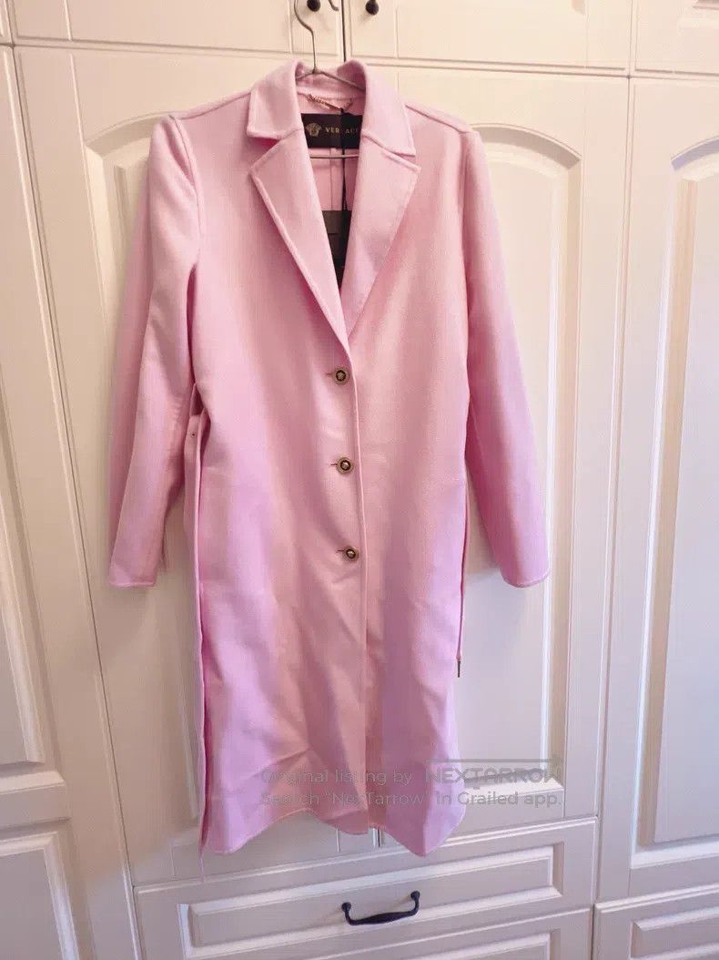 Versace Versace Pink wool coat Size S / US 4 / IT 40 - 1 Thumbnail