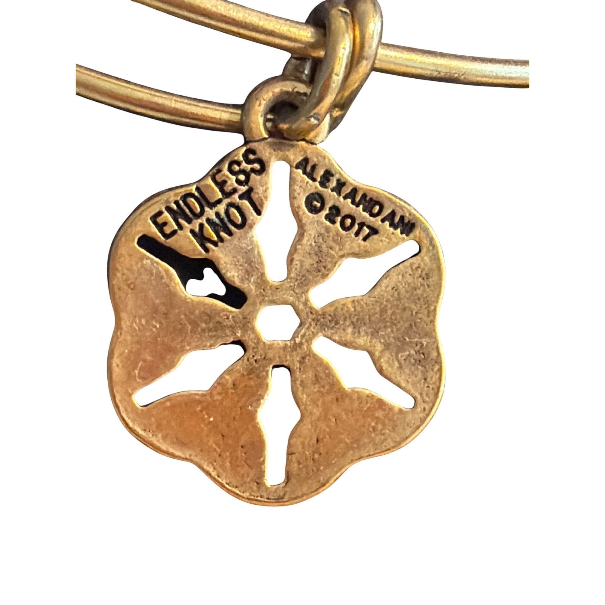 Other Alex And Ani Endless Knot Energy Bracelet Gold Tone Expandab Size ONE SIZE - 4 Thumbnail