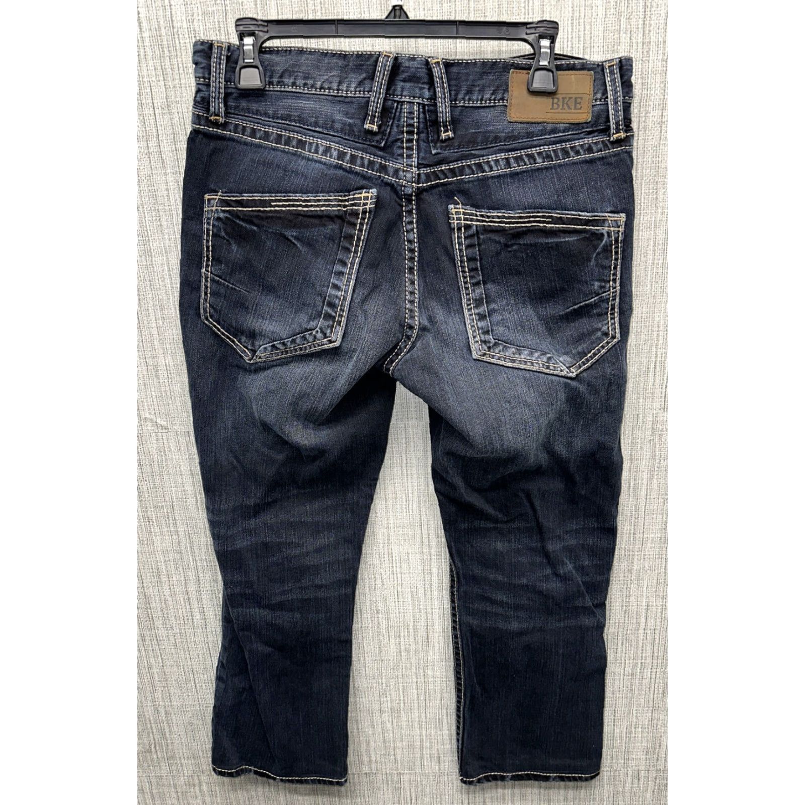 BKE BKE Denim Jeans — Men — Straight Leg — Size 32x26 — Dark Blue Cotton Denim — Regular Fit Size US 32 / EU 48 - 4 Thumbnail
