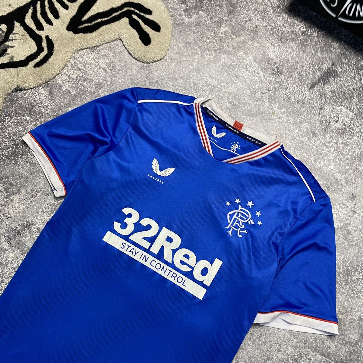Castore × Vintage Men’s Castore FC Rangers Team soccer Rare jersey Size US L / EU 52-54 / 3 - 2 Thumbnail
