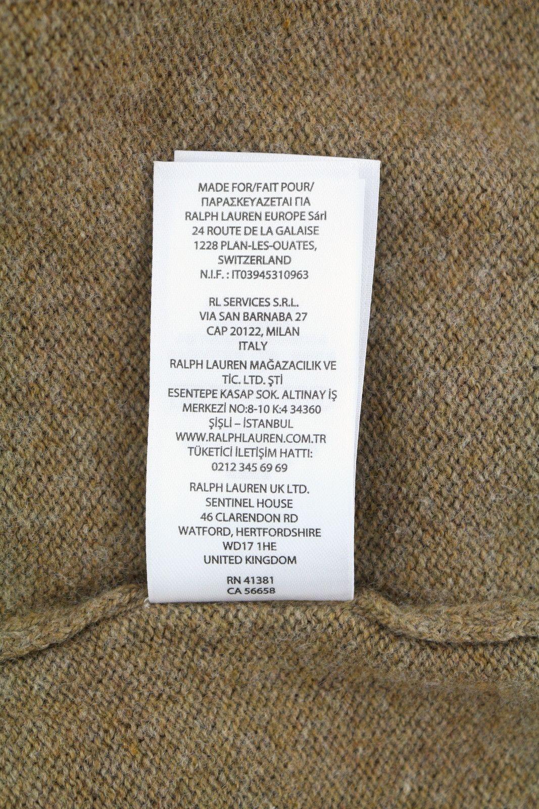 Ralph Lauren BROWN XL Wool Blend Polo Neck Pullover 86932 Size US XL / EU 56 / 4 - 10 Thumbnail