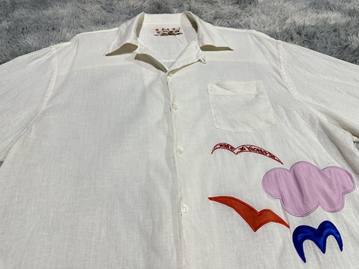 Marni × No Vacancy Inn 🔥Marni x No Vacancy Inn Linen Shirt In Limestone Size US XL / EU 56 / 4 - 3 Thumbnail