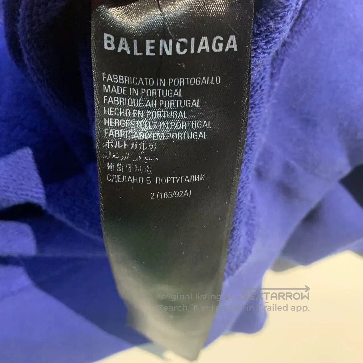Balenciaga Logo Print Hoodie.