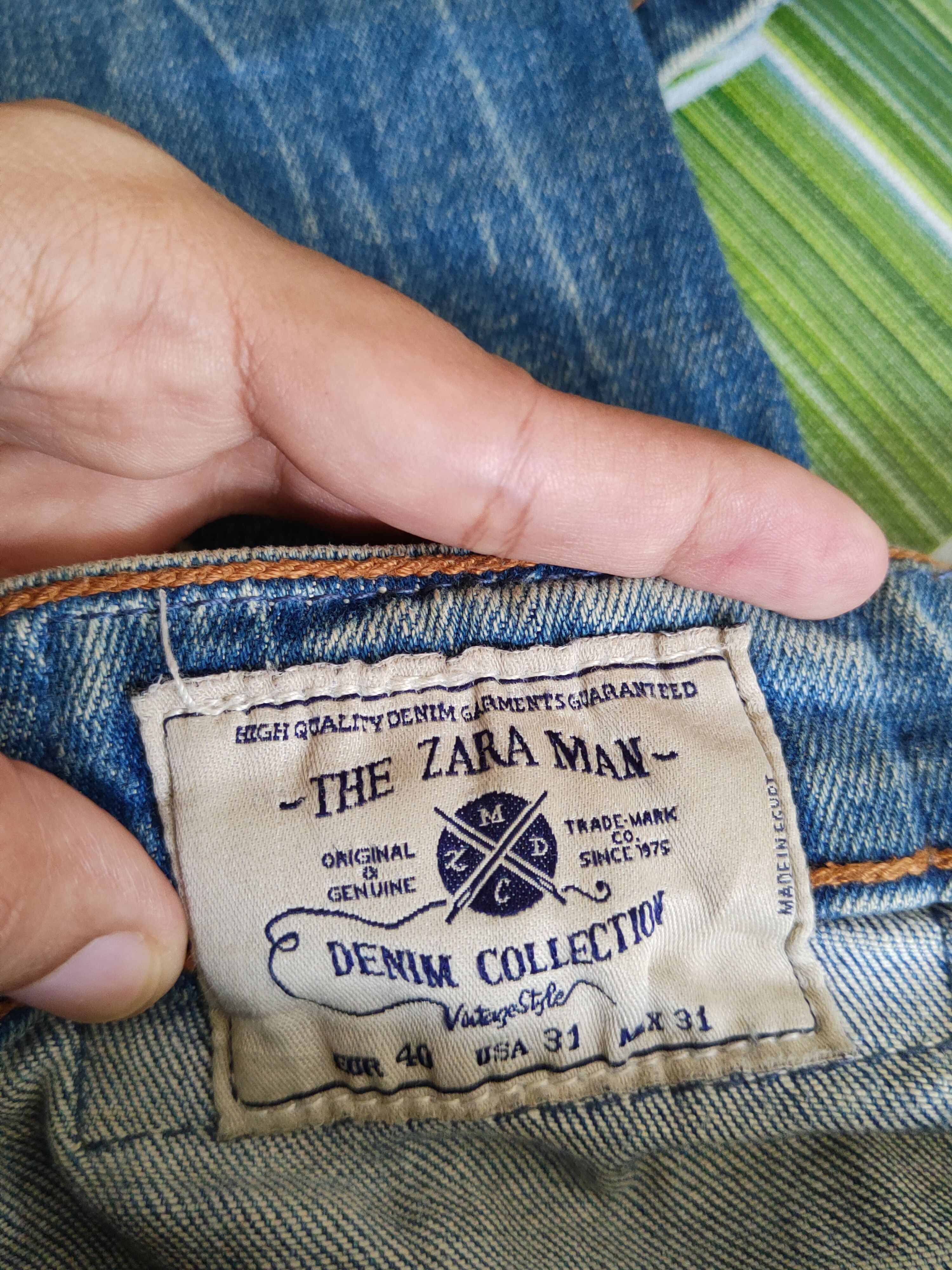 Japanese Brand Zara Man vintage Blue Faded Distressed jeans Denim #S1532 Size US 31 - 16 Thumbnail