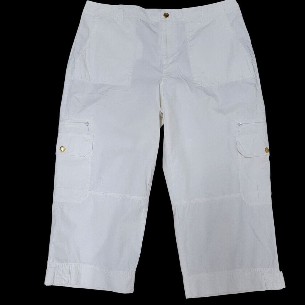 Lauren Ralph Lauren Lauren Ralph Lauren Cargo Capri Pants Size 12 Women's Beige Size 34" / US 12 / IT 48 - 2 Thumbnail