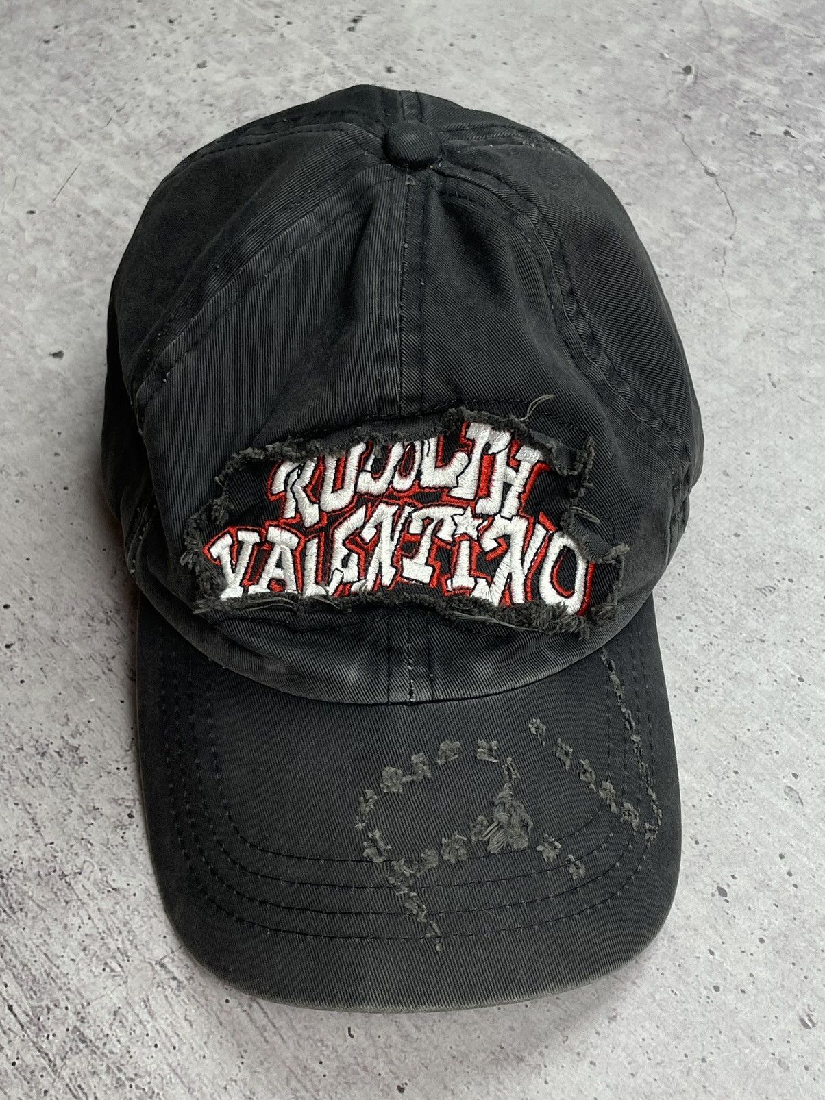 Japanese Brand × Valentino × Vintage Vintage Rudolph Valentino Distressed Style Cap Hat Size ONE SIZE - 1 Thumbnail