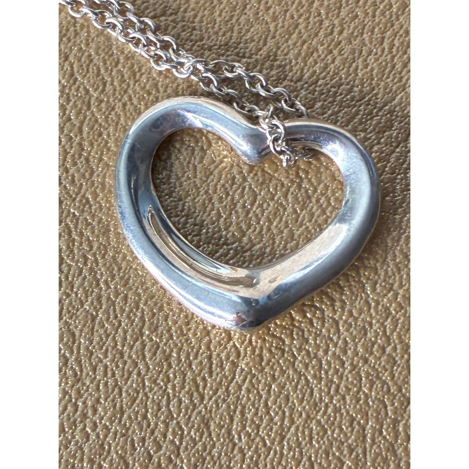 Tiffany & Co. Tiffany & Co Elsa Peretti Sterling Silver Heart Necklace Size ONE SIZE - 10 Thumbnail