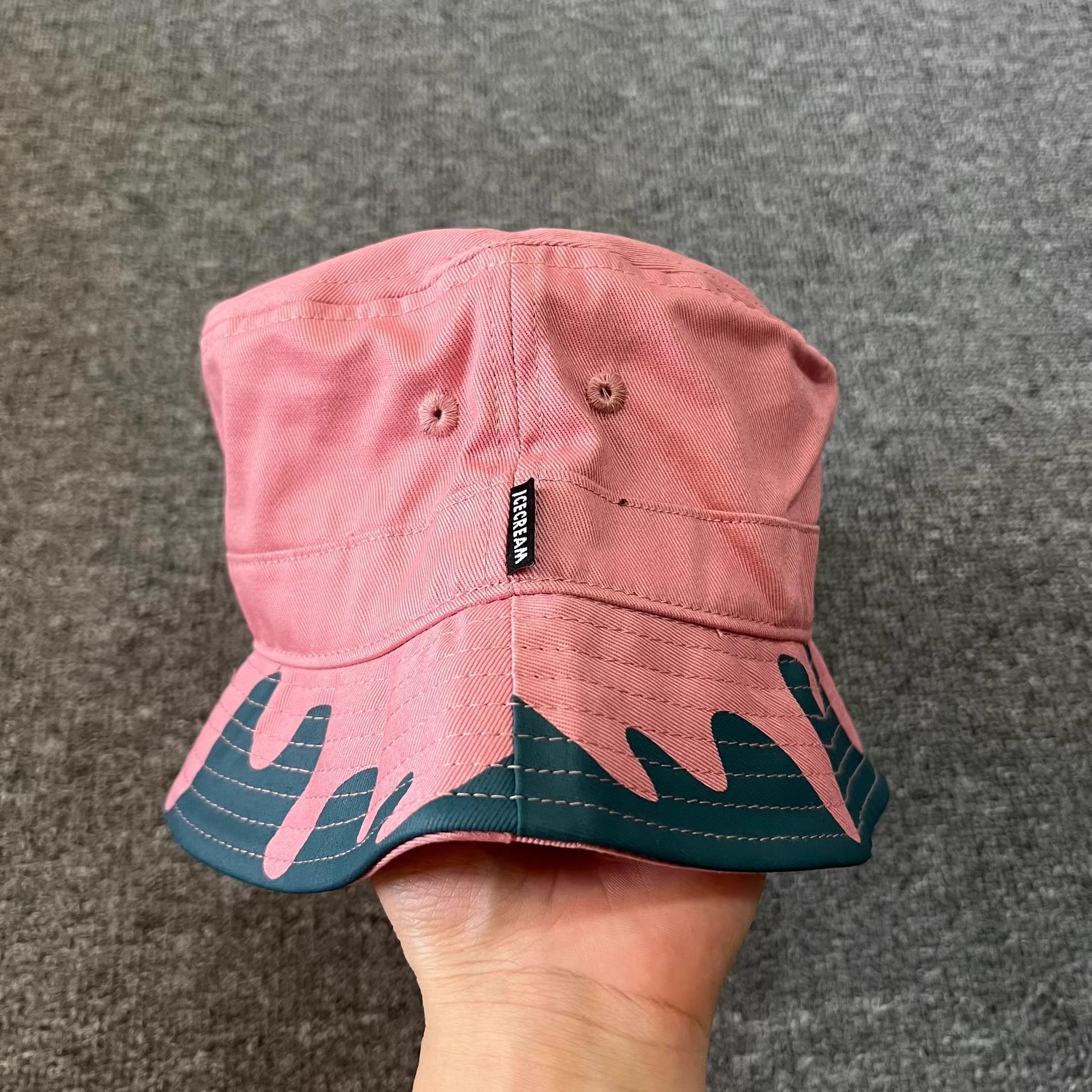 Billionaire Boys Club BBC ICECREAM Strawberry Melted Ice Cream Bucket Hat Q7 Size ONE SIZE - 2 Thumbnail