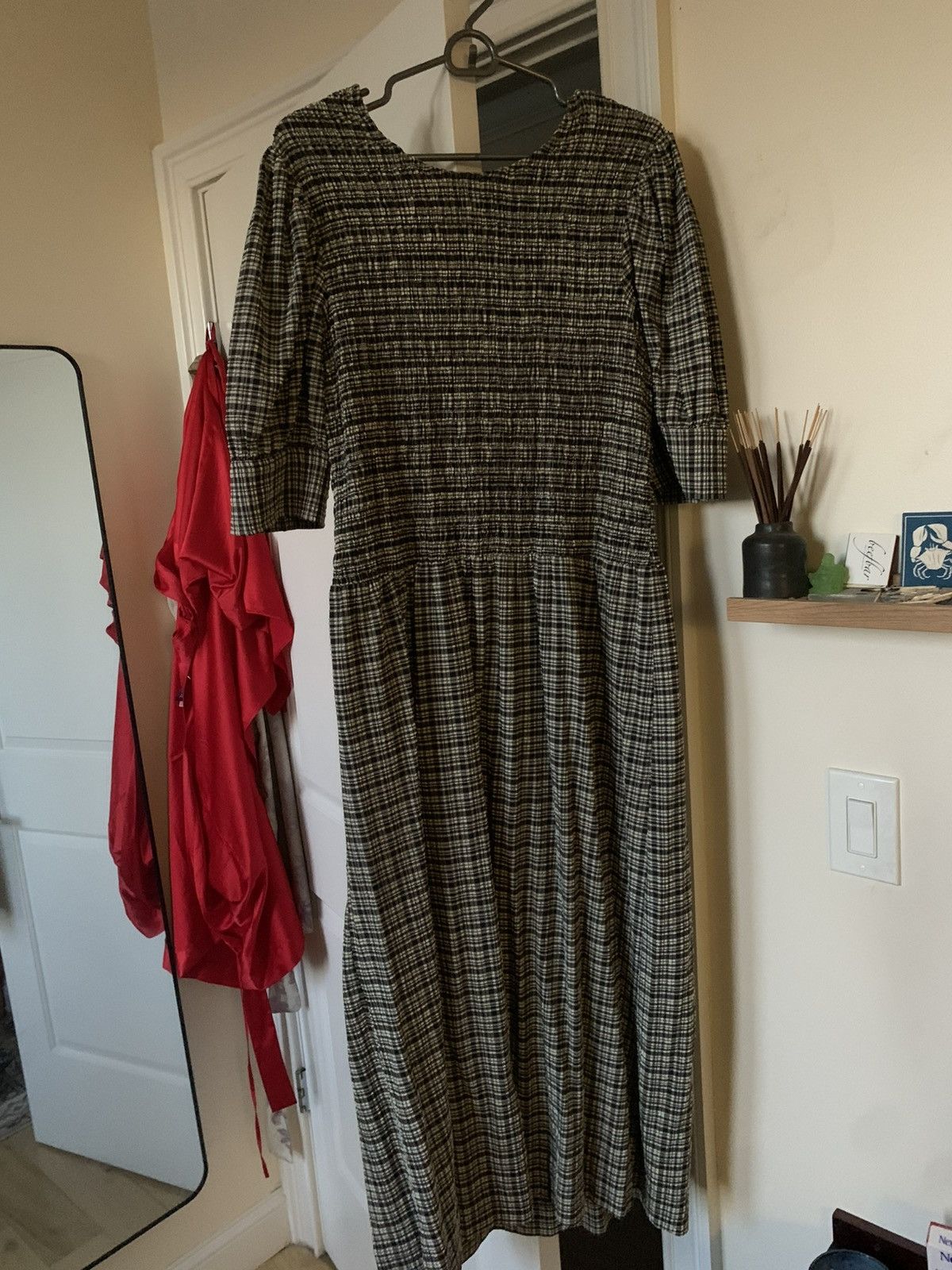 Ganni Ganni dress / black and white Size XL / US 12-14 / IT 48-50 - 1 Thumbnail