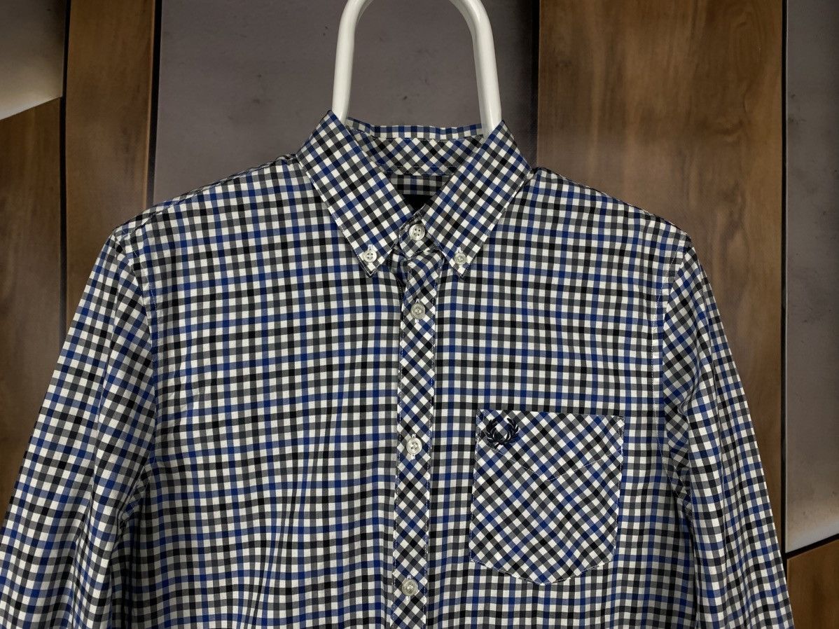 Fred Perry 🍃Shirt Button Up Fred Perry Flannel Checkered Luxury Tee🍃 Size US S / EU 44-46 / 1 - 6 Thumbnail