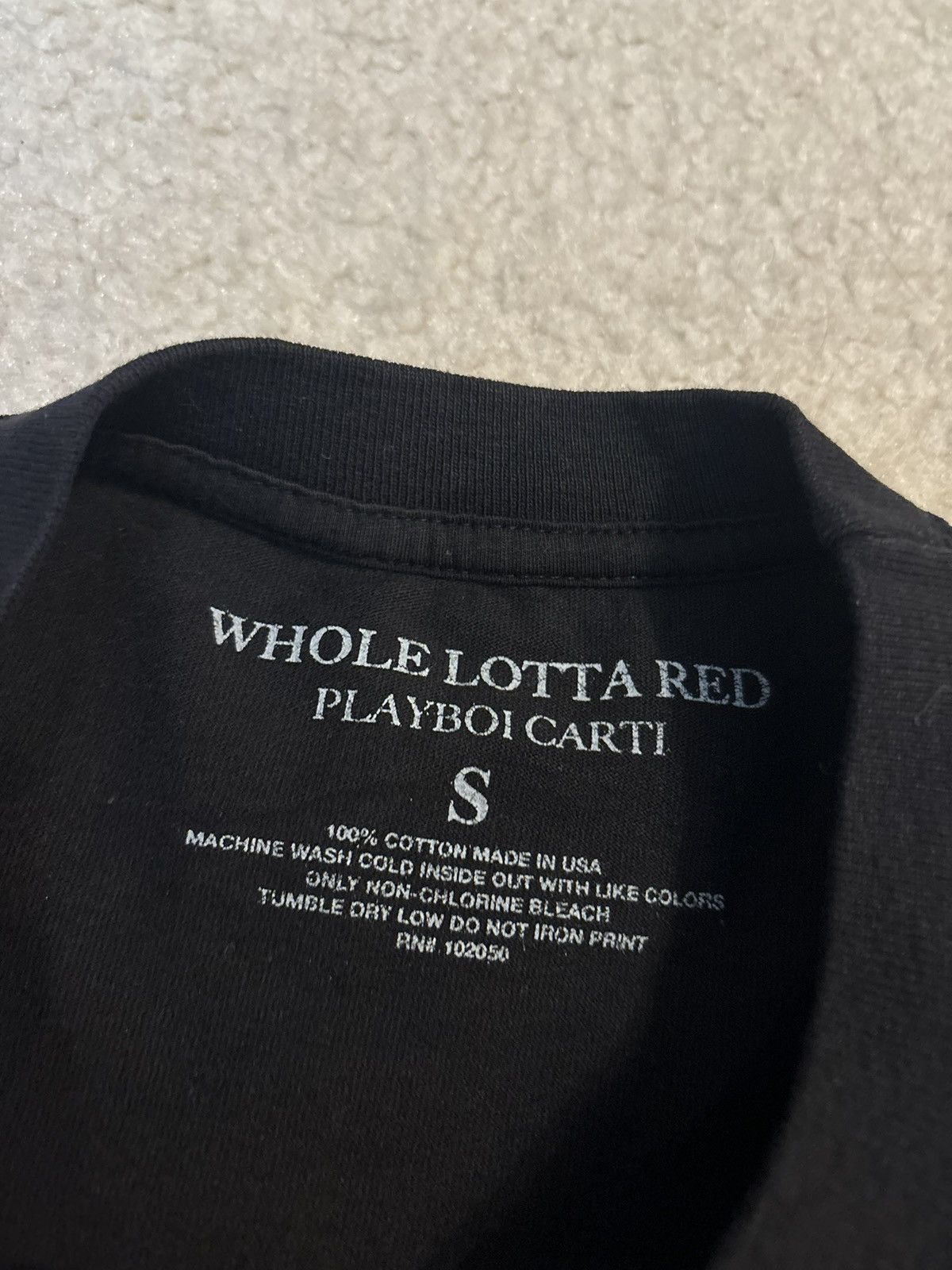 Playboi Carti Playboi Carti Whole Lotta Red Merch Hands Graphic Tee Black Size US S / EU 44-46 / 1 - 3 Thumbnail