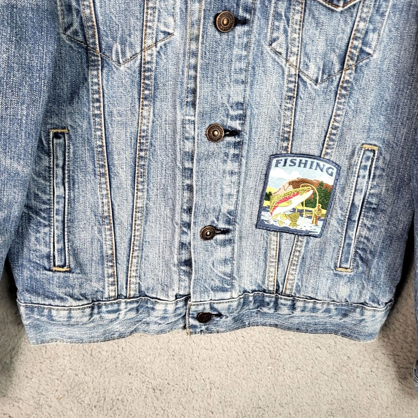 Levi's Levi's Button up patch blue Jeans Jacket Women's Size S Jacket Denim Blue Modern Casual Womens Size 28" / US 6 / IT 42 - 6 Thumbnail