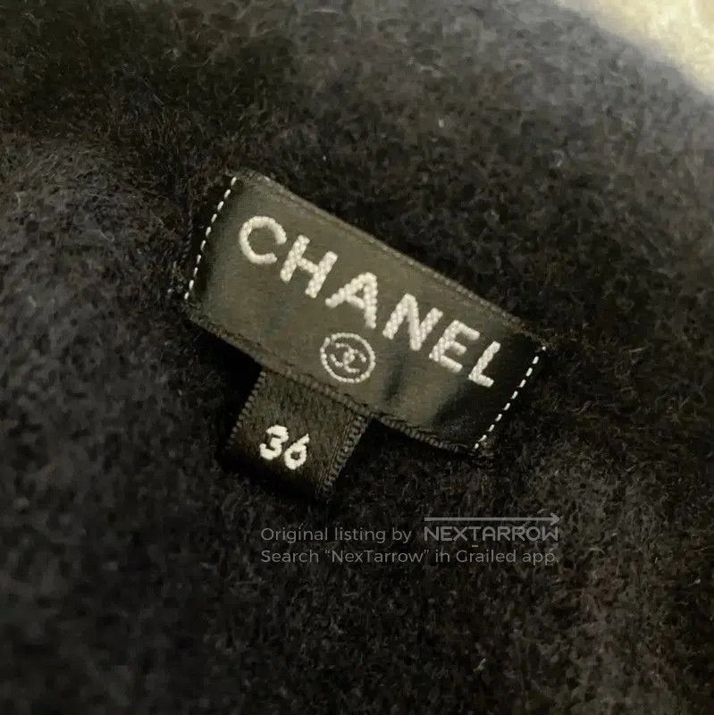 Chanel Chanel Black Cashmere Women's Skirt . Size 23" - 3 Thumbnail