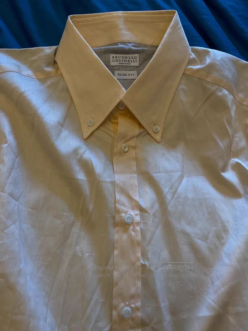 Brunello Cucinelli Brunello Cucinelli Shirt, Italian style, fabric smooth Size US M / EU 48-50 / 2 - 6 Thumbnail
