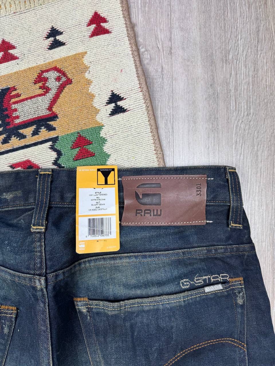 G-Star × Japanese Brand NEW!!! G Star 3301 Faded Distressed Rare Jeans Size US 33 - 12 Thumbnail