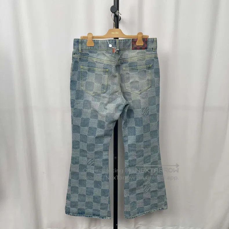 Louis Vuitton Louis Vuitton Washed Old Checkerboard Pearl Button Jeans Size US 34 / EU 50 - 2 Thumbnail