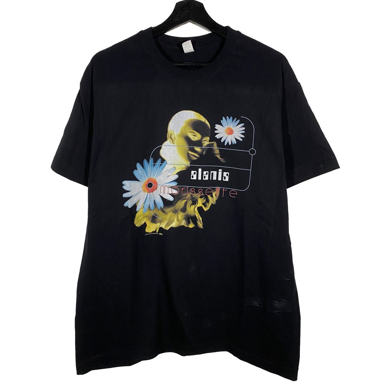 image of Vintage Alanis Morissette Double Sided Tour Tee Size L in Black, Men's