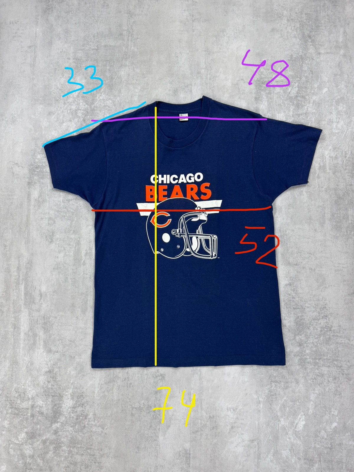 NFL Screen Stars T-shirt Vintage Chicago Bear NFL Mens Size XL Size US XL / EU 56 / 4 - 9 Thumbnail