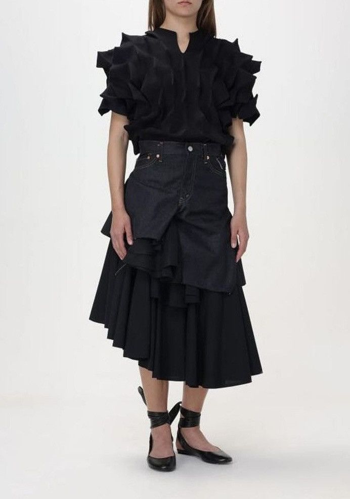 Junya Watanabe × Levi's Junya Watanabe AD2023 Levi's Edition Frill layered Skirt Size 28" / US 6 / IT 42 - 7 Thumbnail