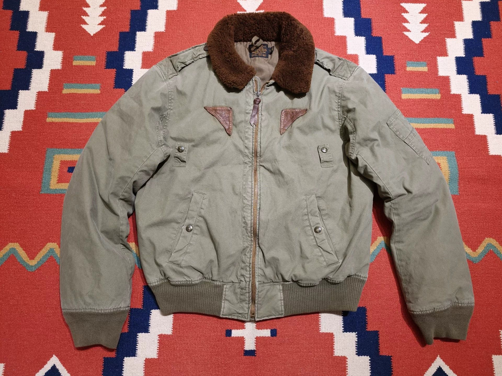 RRL Ralph Lauren Polo Ralph Lauren RRL B15 Down Flight Jacket Size US L / EU 52-54 / 3 - 1 Thumbnail