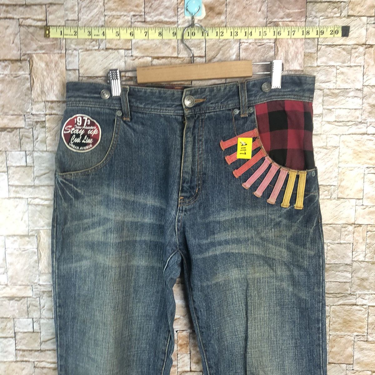 Designer × Japanese Brand Urban Vanue double waist Blue Denim Pants #A117 Size US 32 / EU 48 - 5 Thumbnail