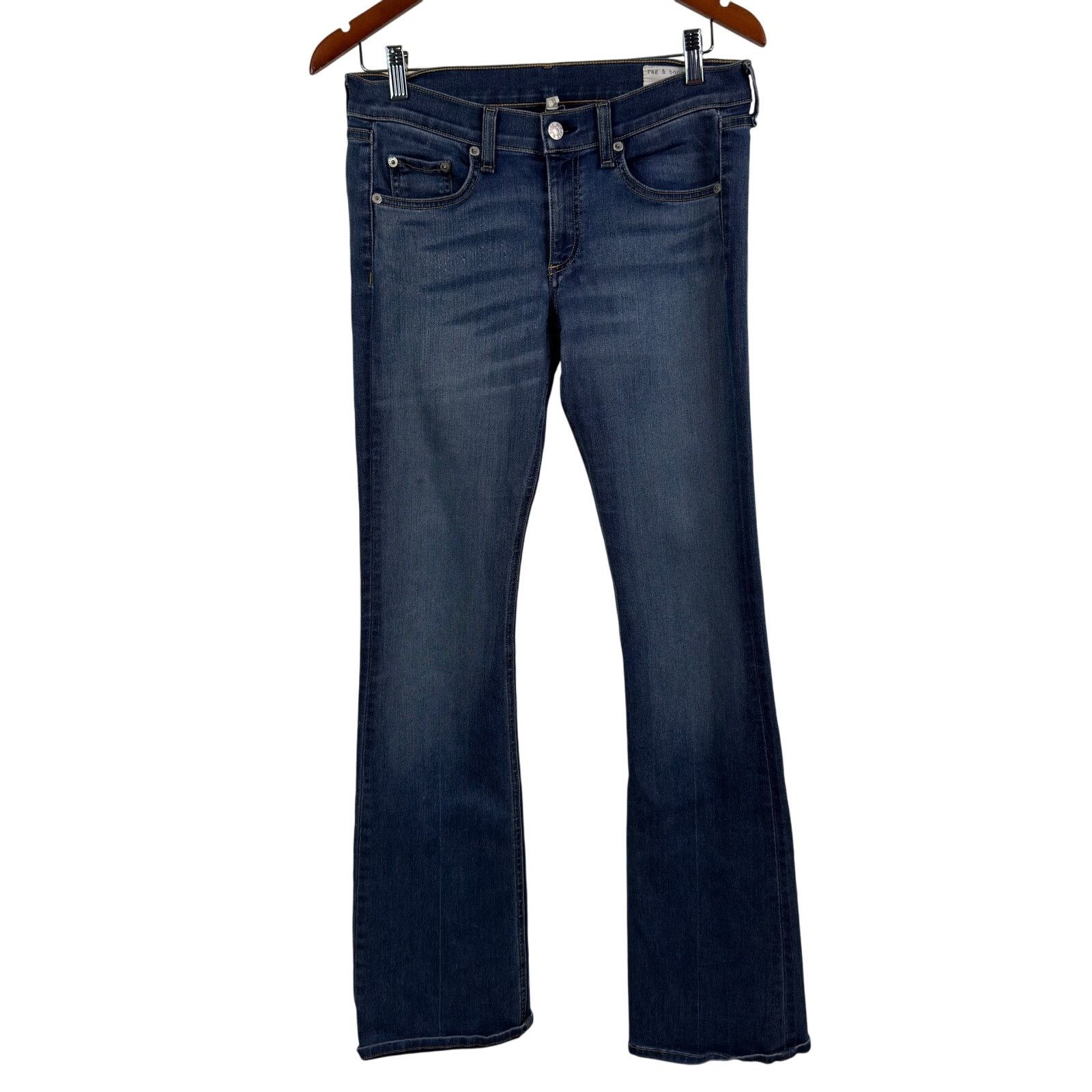Rag & Bone Jean Mid Rise Boot Elma Womens Jeans Size 28