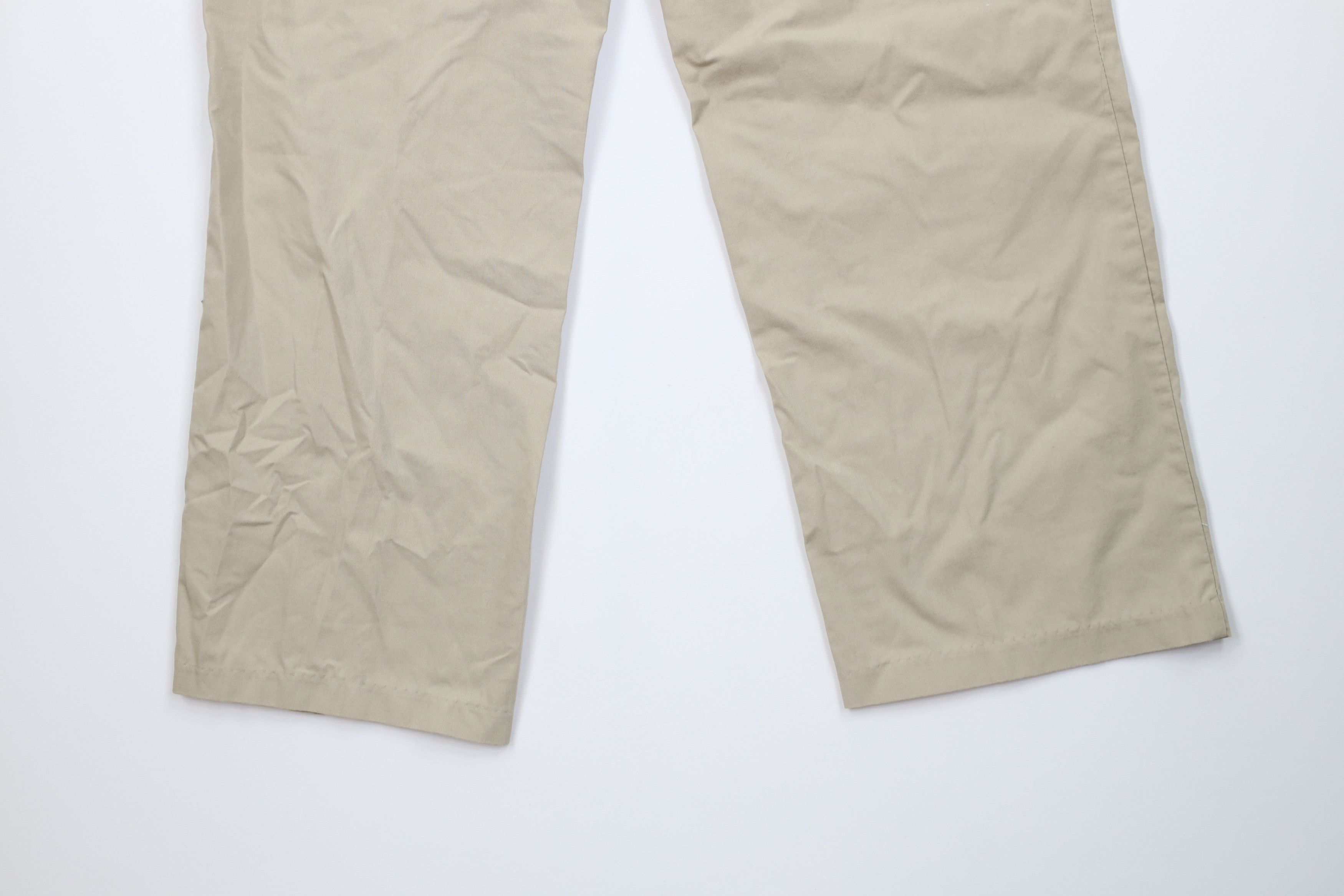 Vintage Vintage 90s Streetwear Wide Leg Loungewear Pants Beige Khaki Size US 34 / EU 50 - 12 Thumbnail
