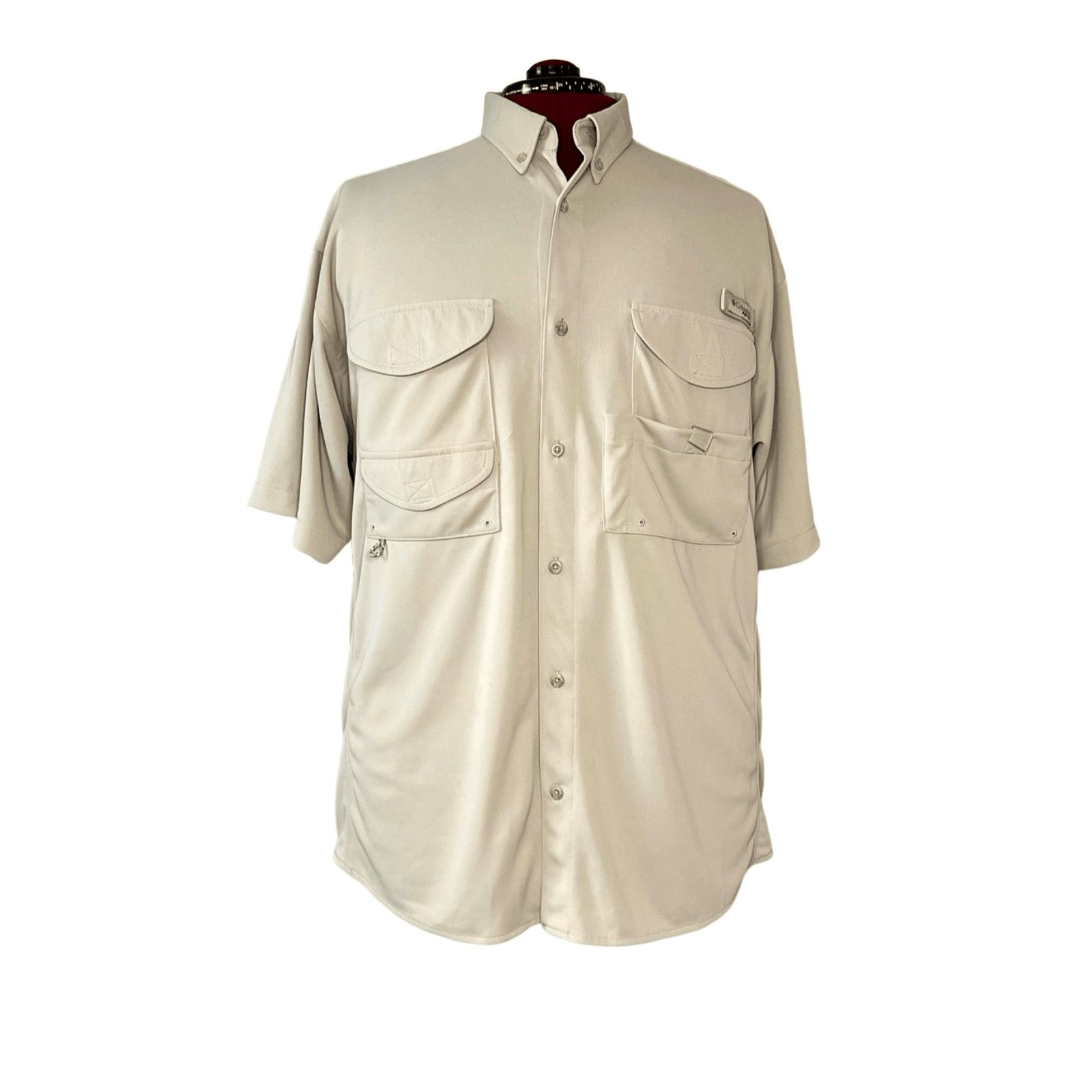 Columbia Columbia PFG Vented Button Up Knit Shirt Omni shade XL Size US XL / EU 56 / 4 - 1 Thumbnail