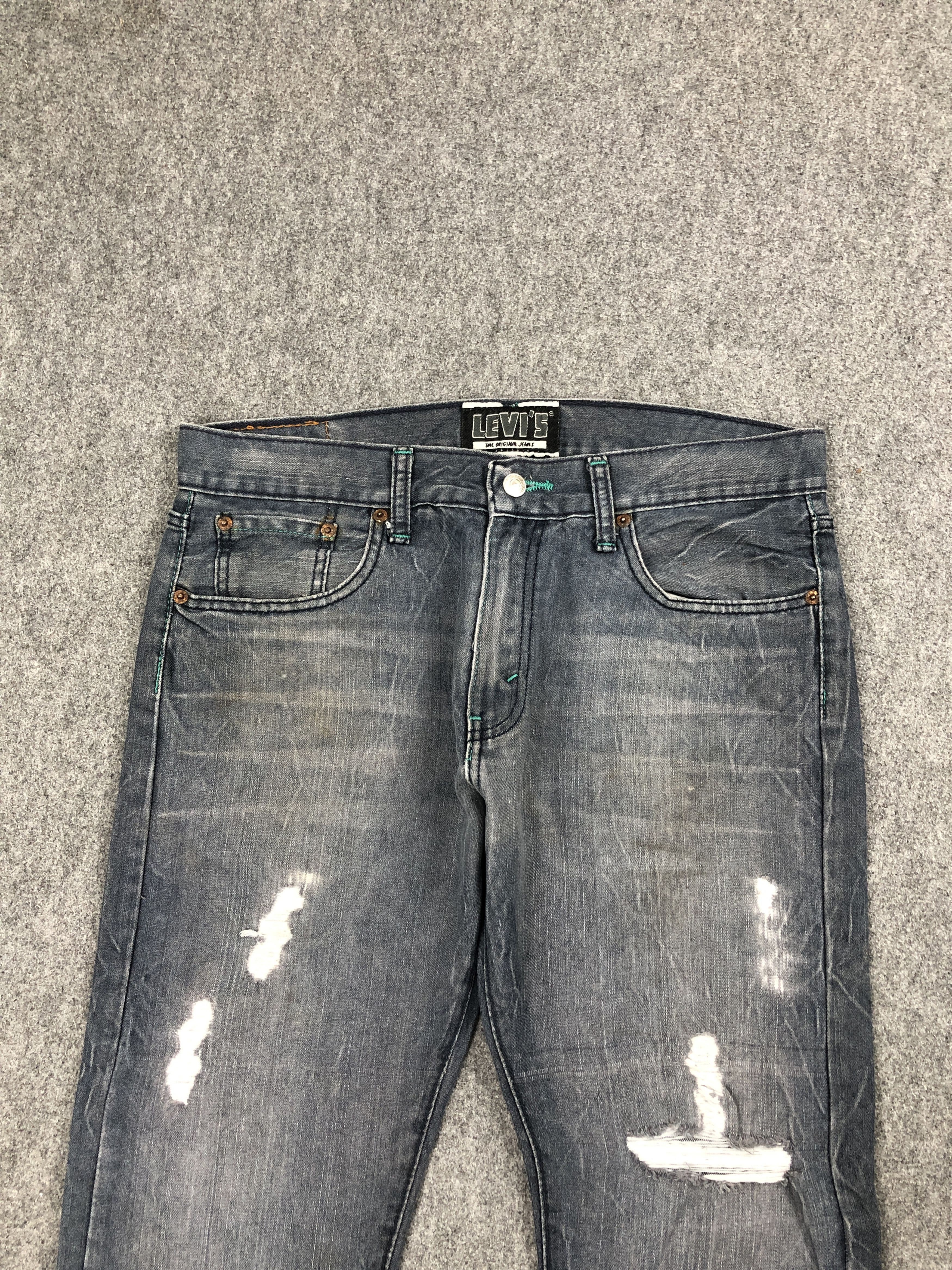 Levi's Vintage Levis 511 Skinny Distressed Jeans DP2532 Size US 33 - 2 Thumbnail