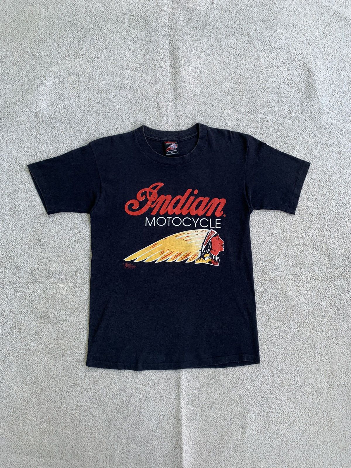 Indian Motorcycle × Vintage Rare Indian Motercycle 90s Vintage Tee Size US M / EU 48-50 / 2 - 1 Thumbnail