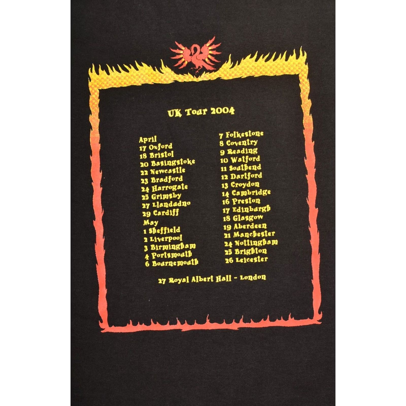 Fruit Of The Loom VINTAGE Fruit of the Loom Alvin Lee UK Tour 2004 T-Shirt Tee Size L Black Mens Shirt Size US L / EU 52-54 / 3 - 6 Thumbnail