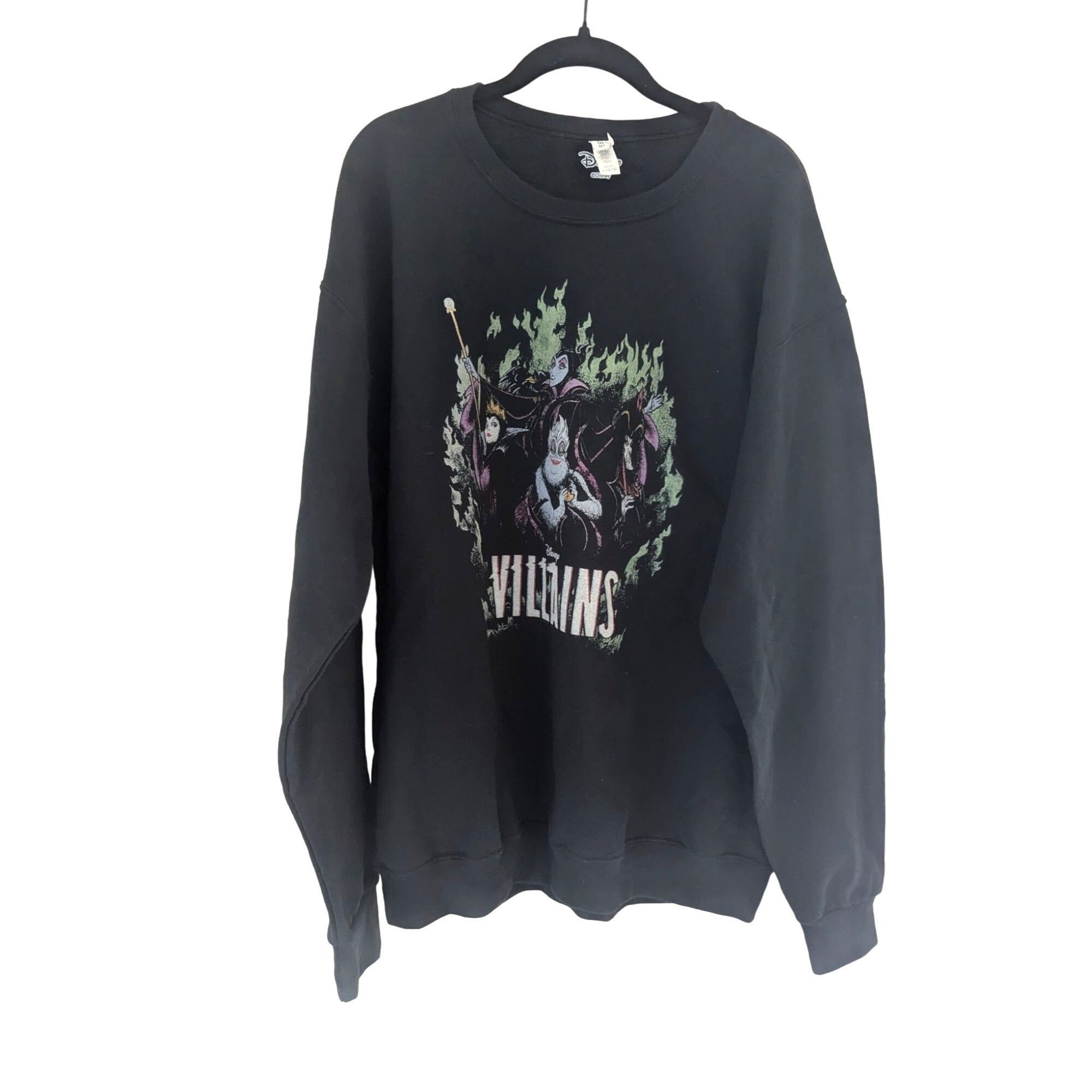 Disney Disney Villains Black Sweatshirt L/G Halloween Ursula Malefi Size L / US 10 / IT 46 - 2 Thumbnail