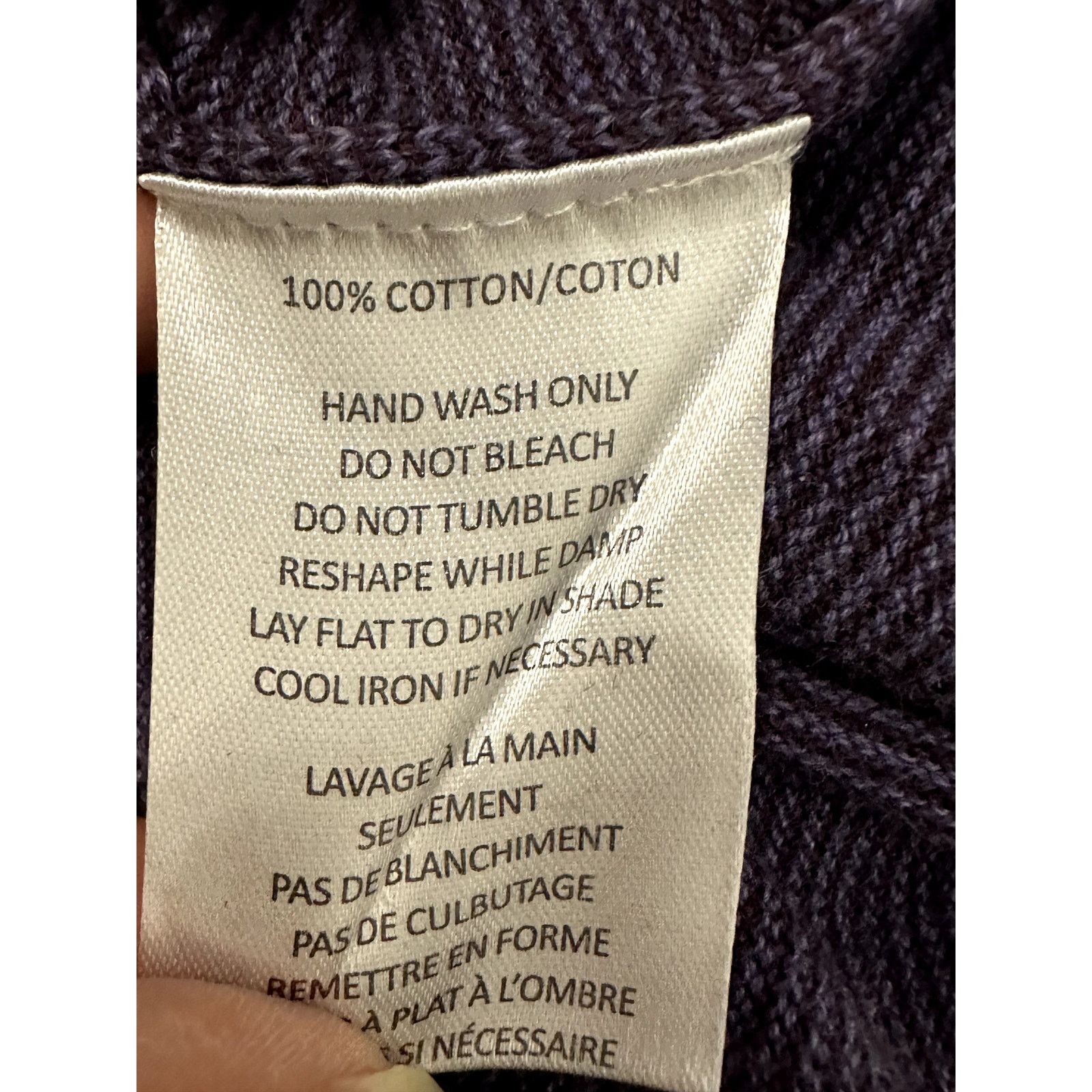 Other Westzeroone Men's Purple Long Sleeve Crew Neck Sweater XL Size US XL / EU 56 / 4 - 8 Thumbnail