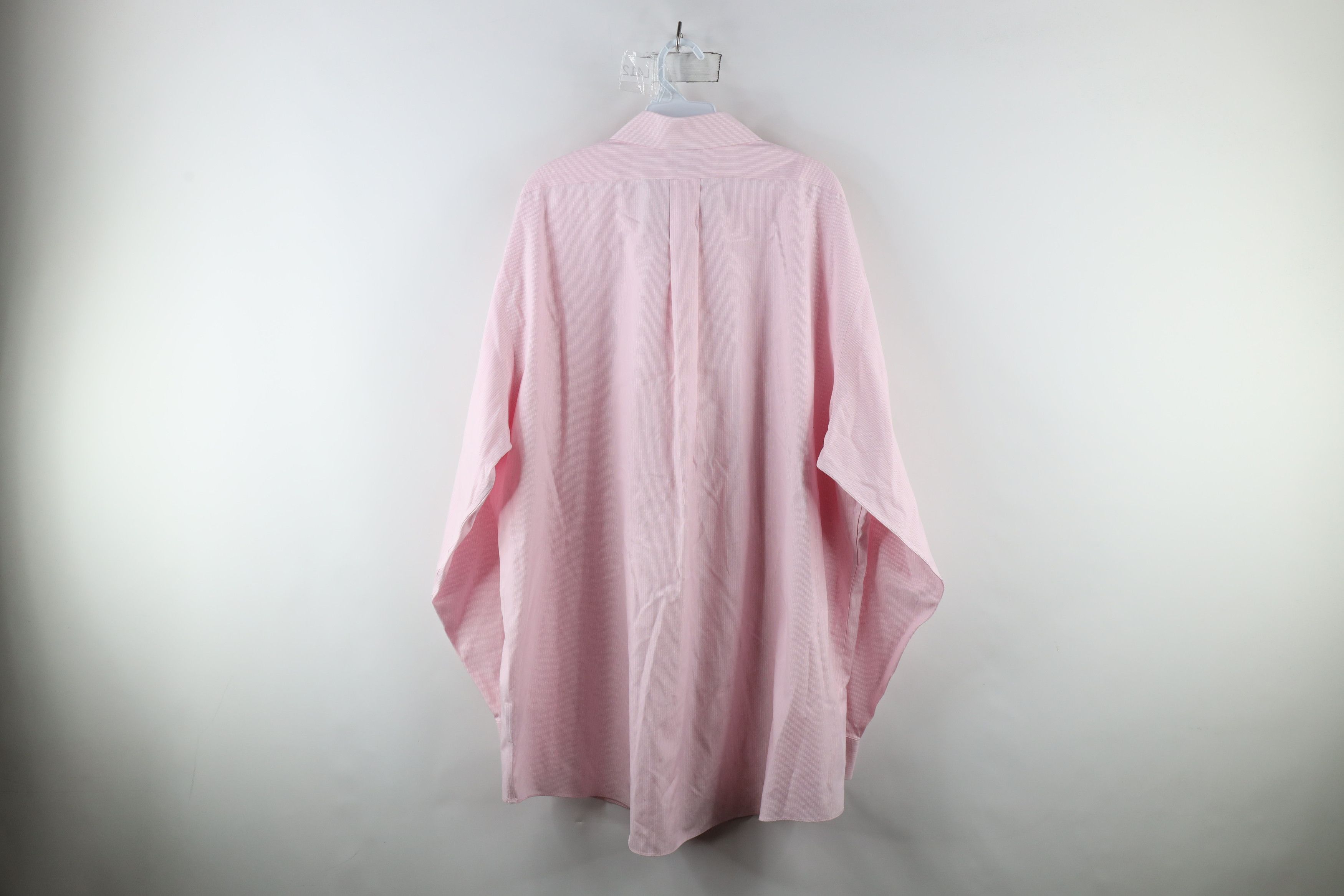 Brooks Brothers × Vintage Vintage 90s Brooks Brothers Collared Button Shirt Pink Size US L / EU 52-54 / 3 - 8 Thumbnail