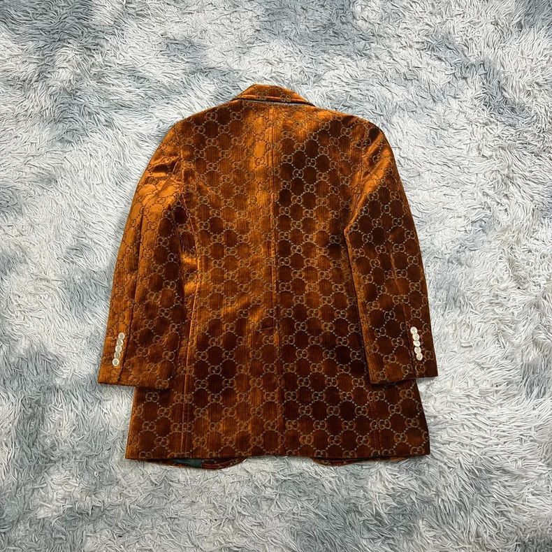 Gucci Gucci Logo Print Coat in Excellent Condition-2506 Size US XL / EU 56 / 4 - 4 Thumbnail