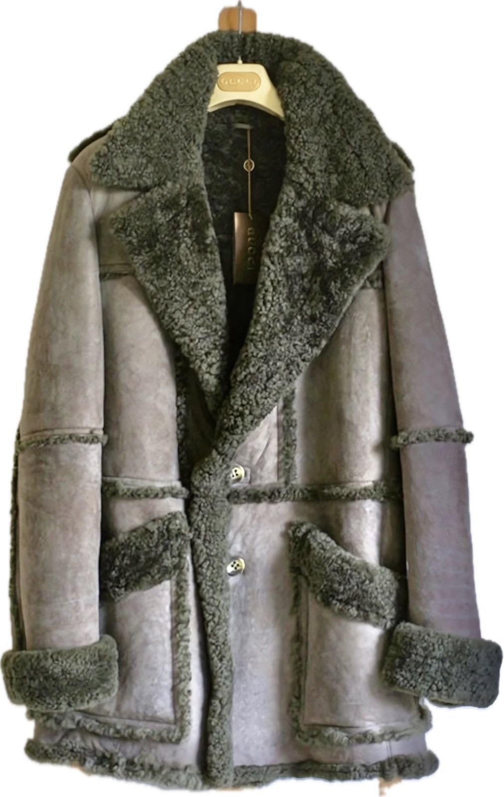 Gucci × Tom Ford TOM FORD ERA LEATHER SHEARLING HEAVY COAT Size US M / EU 48-50 / 2 - 1 Thumbnail