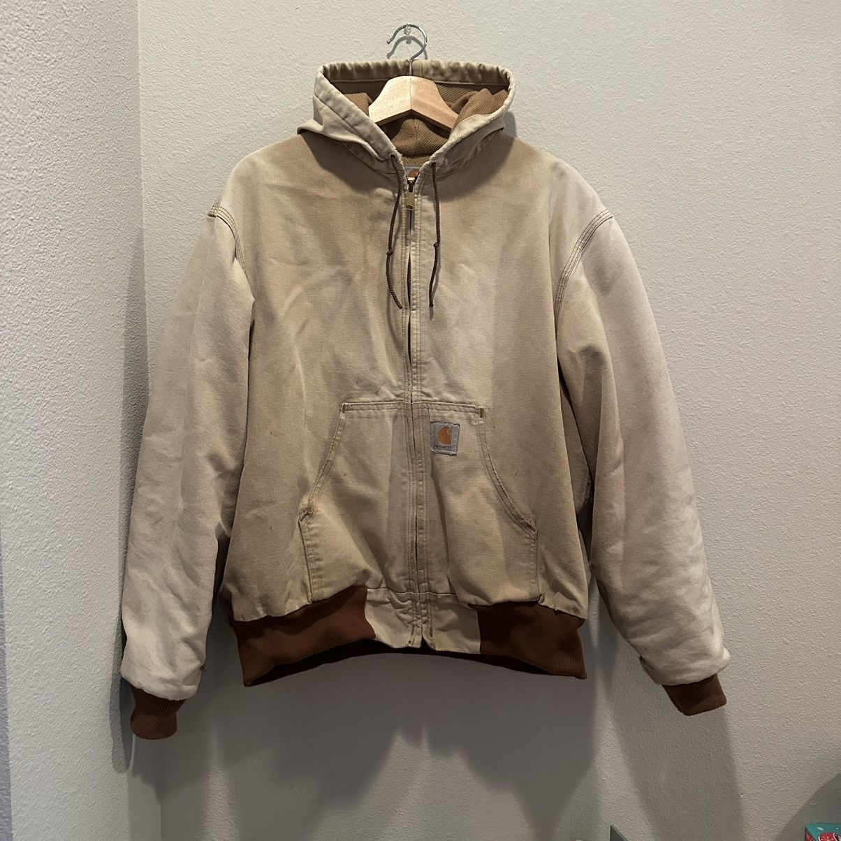 Carharrt Tan Zip Up Jacket