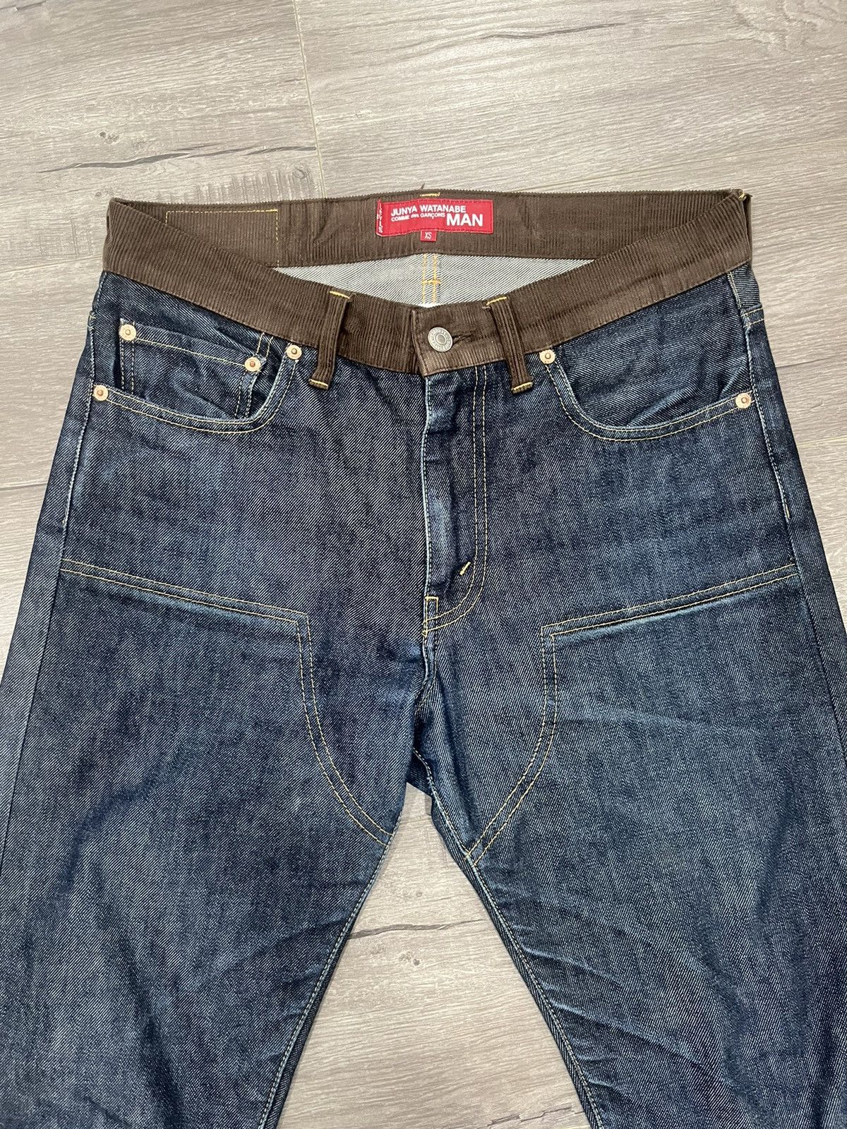 Junya Watanabe Junya Watanabe AD2011 Raw Denims Brown Inserts Size US 32 / EU 48 - 4 Thumbnail