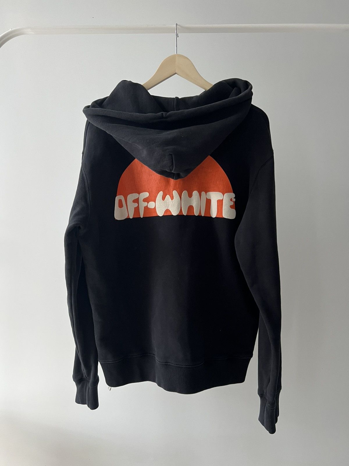 Off-White Off White Hoodie Big Logo Orange Print Medium Size US M / EU 48-50 / 2 - 6 Thumbnail