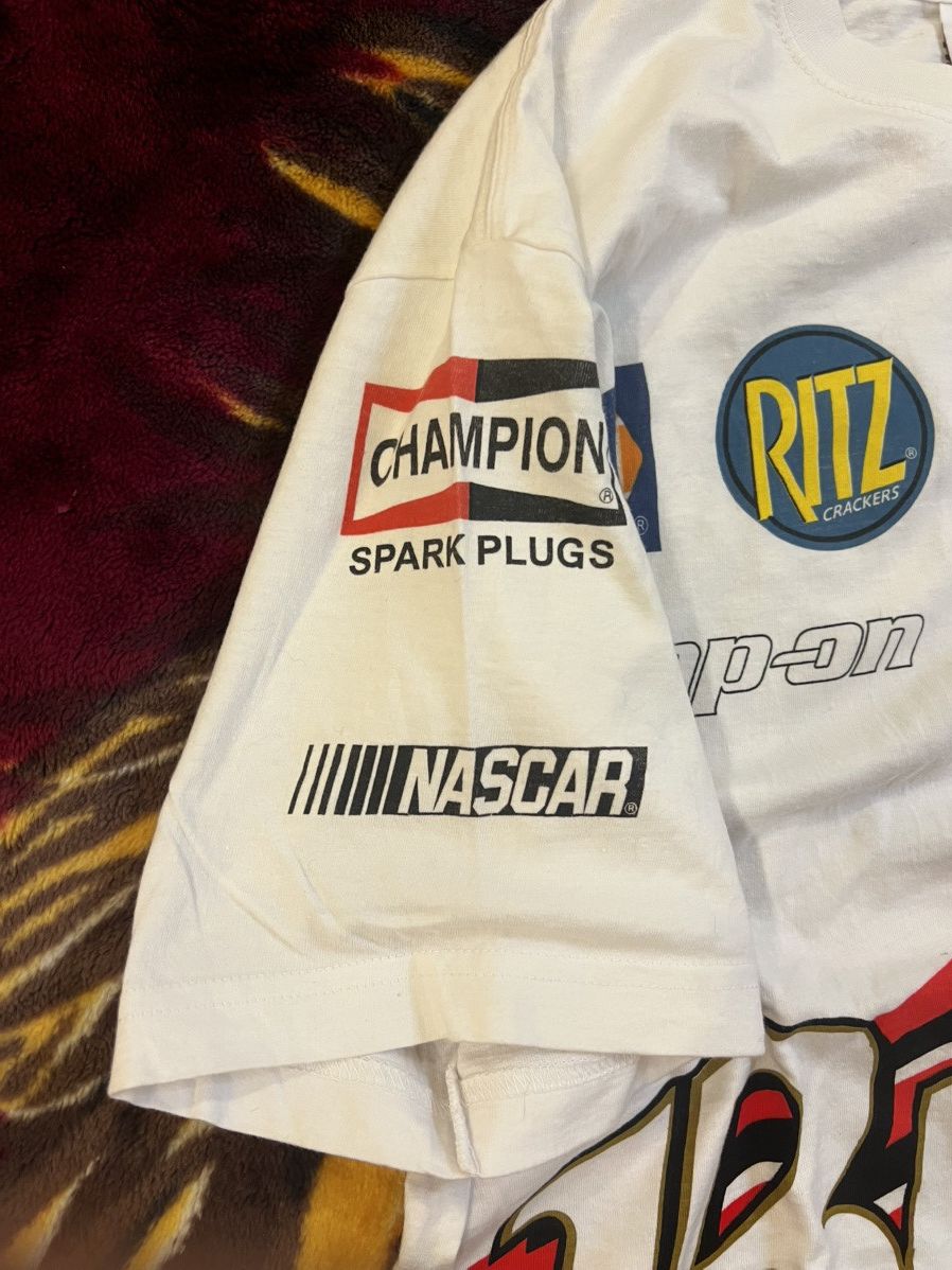 NASCAR × Vintage × Winners Circle Vintage Dale Jr Earnhardt NASCAR Bud AOP Tee Size US L / EU 52-54 / 3 - 6 Thumbnail